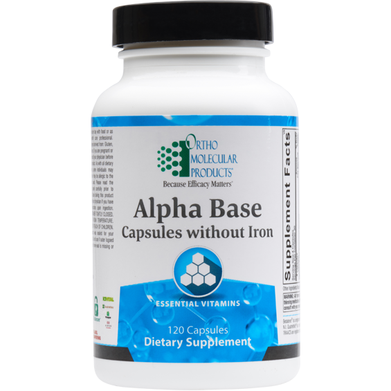 Alpha Base Capsules without Iron (120 ct) image 0