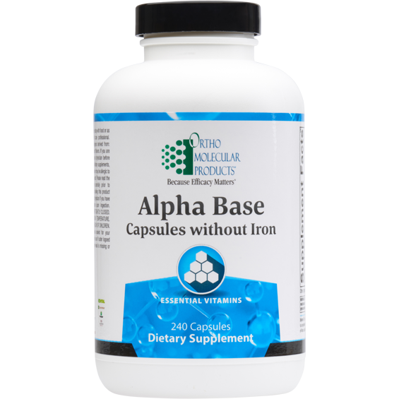 Alpha Base Capsules without Iron (240 ct) image 0